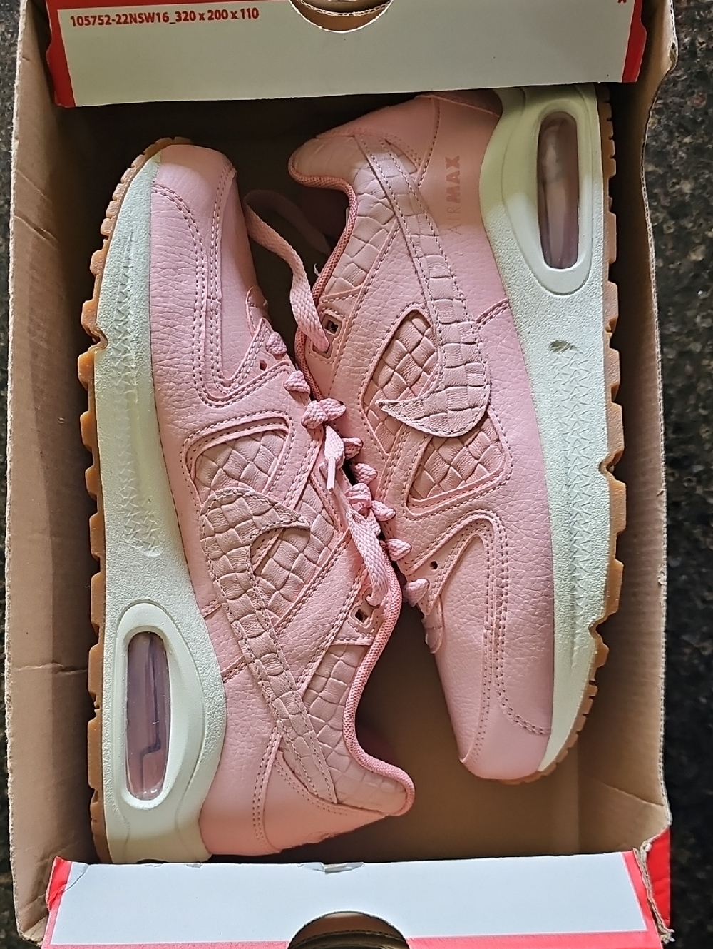 Brand New: Nike Pink Glaze Air Max Sneakers (Size 9)